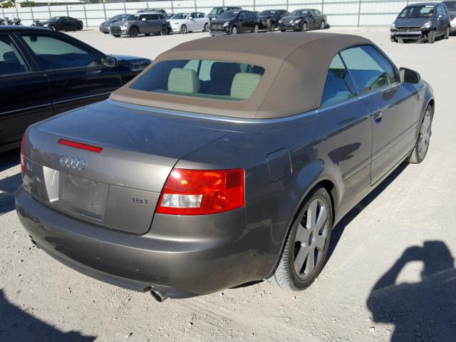 WAUAC48H66K006148 - 2006 AUDI A4 1.8 CAB BROWN photo 4