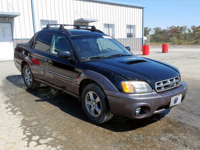 4S4BT63C155103829 - 2005 SUBARU BAJA TURBO BLACK photo 1