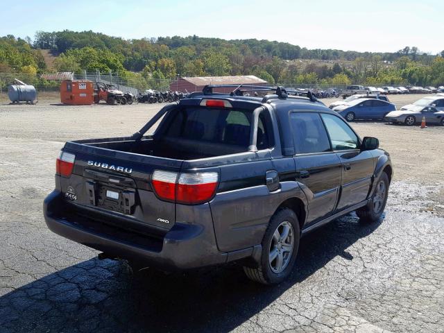 4S4BT63C155103829 - 2005 SUBARU BAJA TURBO BLACK photo 4