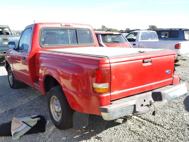 1FTCR10A6VPB52865 - 1997 FORD RANGER RED photo 3