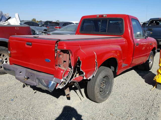 1FTCR10A6VPB52865 - 1997 FORD RANGER RED photo 4