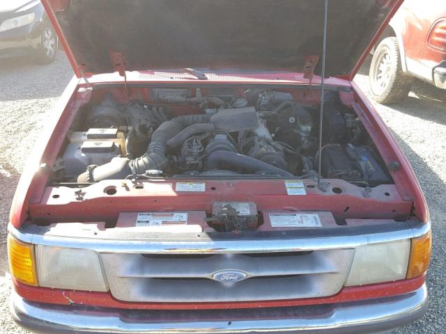 1FTCR10A6VPB52865 - 1997 FORD RANGER RED photo 7