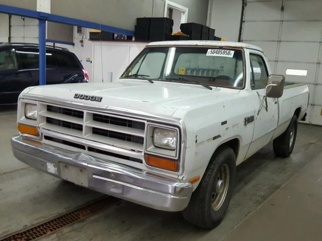 1B7KD24W8GS009325 - 1986 DODGE D-SERIES D WHITE photo 2