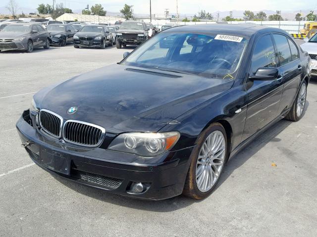 WBAHL83508DT12529 - 2008 BMW 750I BLACK photo 2