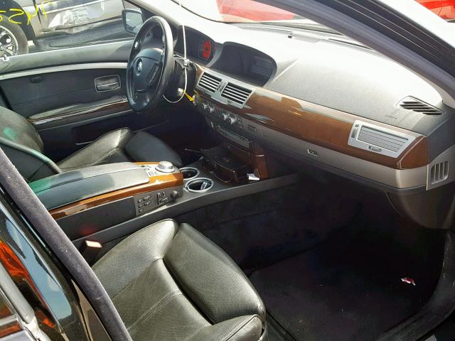 WBAHL83508DT12529 - 2008 BMW 750I BLACK photo 5