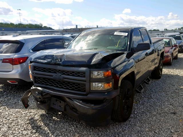 1GCVKPEH8FZ289690 - 2015 CHEVROLET SILVERADO BLACK photo 2