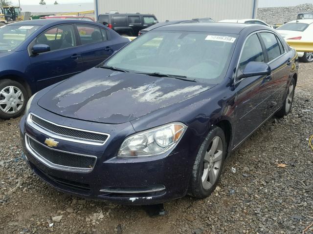 1G1ZJ57B09F160942 - 2009 CHEVROLET MALIBU 2LT BLUE photo 2