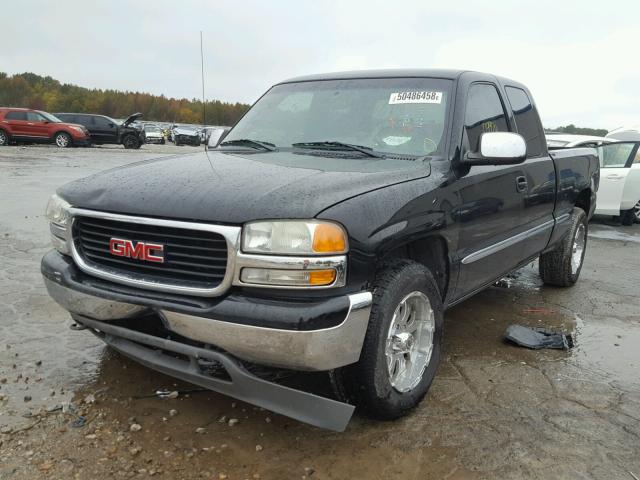 2GTEC19T021366421 - 2002 GMC NEW SIERRA BLACK photo 2