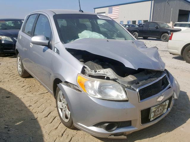 KL1TD66E29B344137 - 2009 CHEVROLET AVEO LS SILVER photo 1