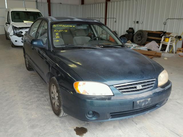 KNAFB121035252481 - 2003 KIA SPECTRA BA GREEN photo 1