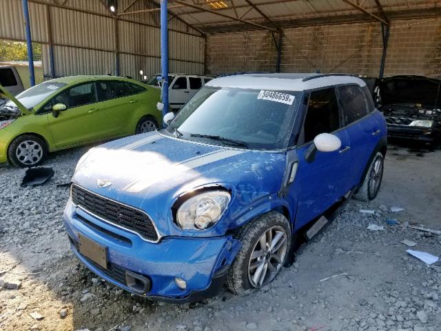 WMWZC3C52CWL84210 - 2012 MINI COOPER S C BLUE photo 2