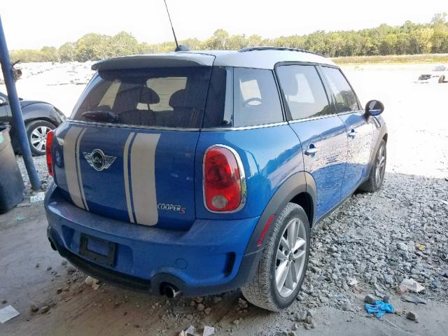 WMWZC3C52CWL84210 - 2012 MINI COOPER S C BLUE photo 4