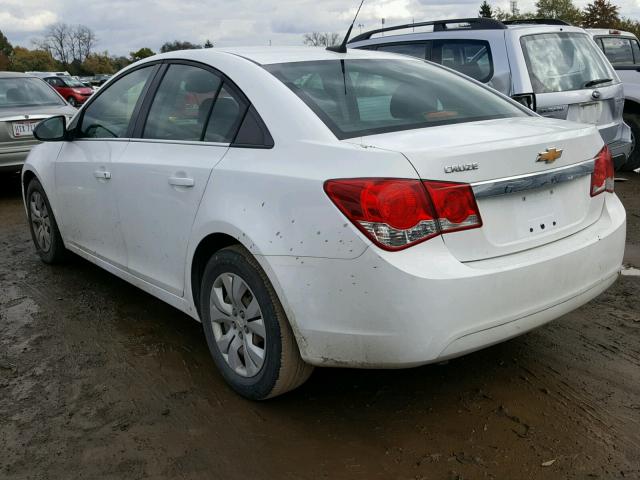 1G1PC5SH3C7305051 - 2012 CHEVROLET CRUZE LS WHITE photo 3