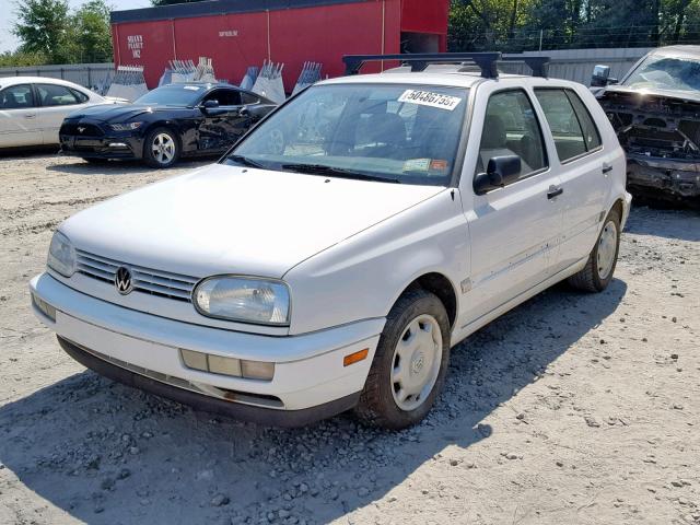 3VWFA81H5VM008977 - 1997 VOLKSWAGEN GOLF GL WHITE photo 2