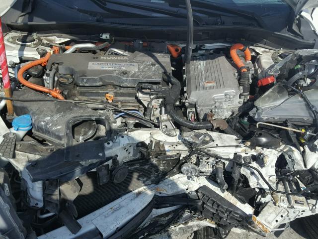 1HGCR6F57FA002213 - 2015 HONDA ACCORD HYB WHITE photo 7