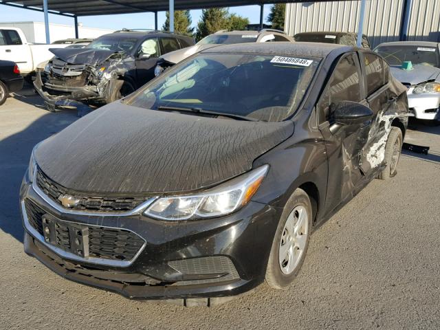 1G1BC5SM0H7144947 - 2017 CHEVROLET CRUZE LS BLACK photo 2