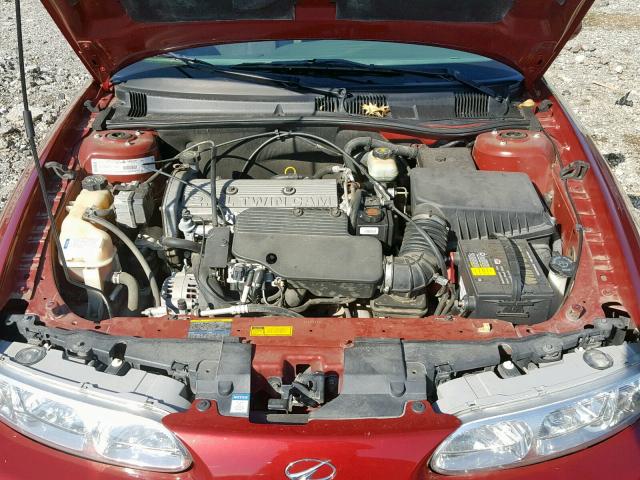 1G3NL52T51C275364 - 2001 OLDSMOBILE ALERO GL MAROON photo 7