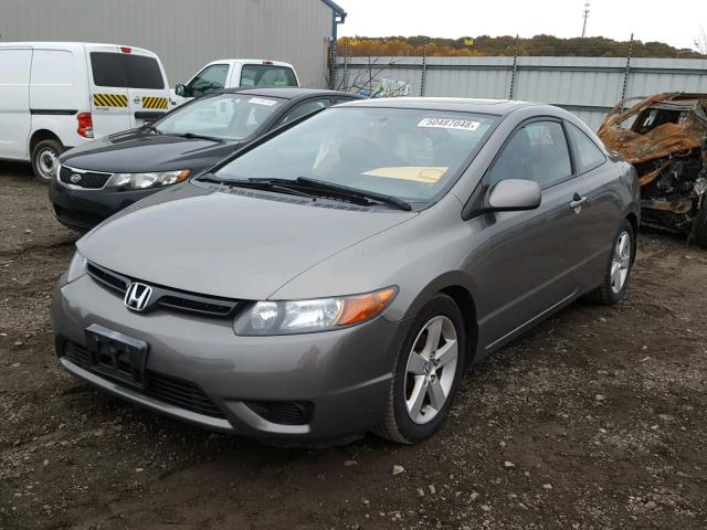 2HGFG12908H508291 - 2008 HONDA CIVIC EXL GRAY photo 2