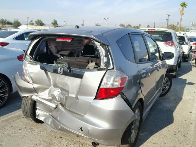 JHMGE8H46AS022711 - 2010 HONDA FIT SPORT GRAY photo 4