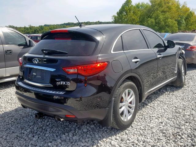 JNRAS18WX9M153228 - 2009 INFINITI FX35 BLACK photo 4