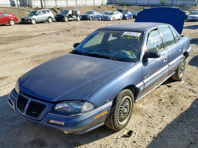 1G2NE55M2RC742061 - 1994 PONTIAC GRAND AM S BLUE photo 2