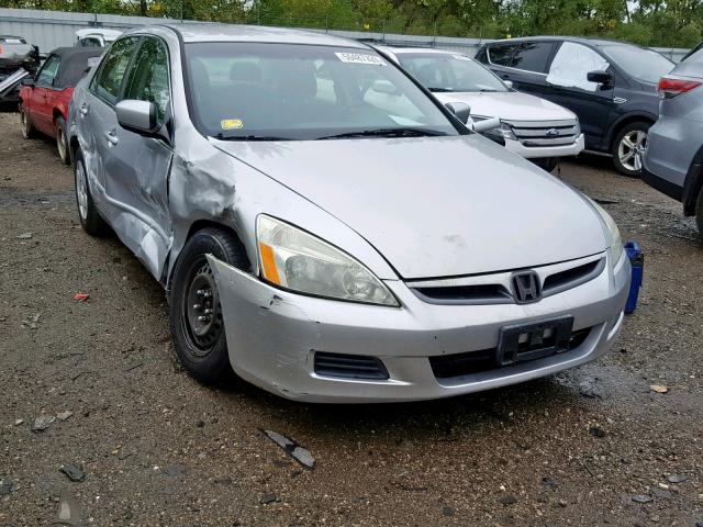 3HGCM56437G708596 - 2007 HONDA ACCORD LX SILVER photo 1