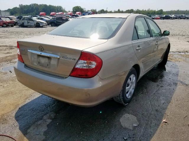 4T1BE32K94U351199 - 2004 TOYOTA CAMRY LE GOLD photo 4