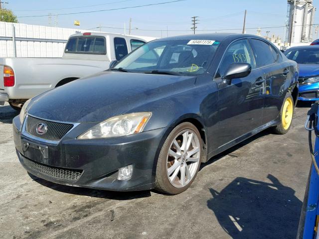 JTHBK262X75044851 - 2007 LEXUS IS 250 GRAY photo 2