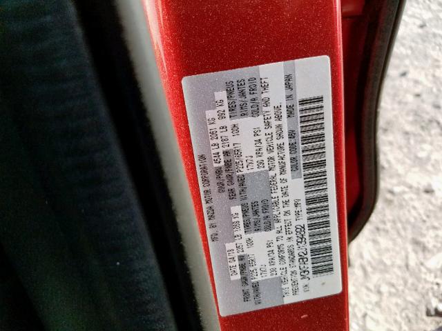 JM3KFABM2J1394892 - 2018 MAZDA CX-5 SPORT RED photo 10