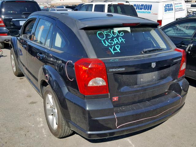 1B3CB4HA7AD632257 - 2010 DODGE CALIBER SX BLACK photo 3