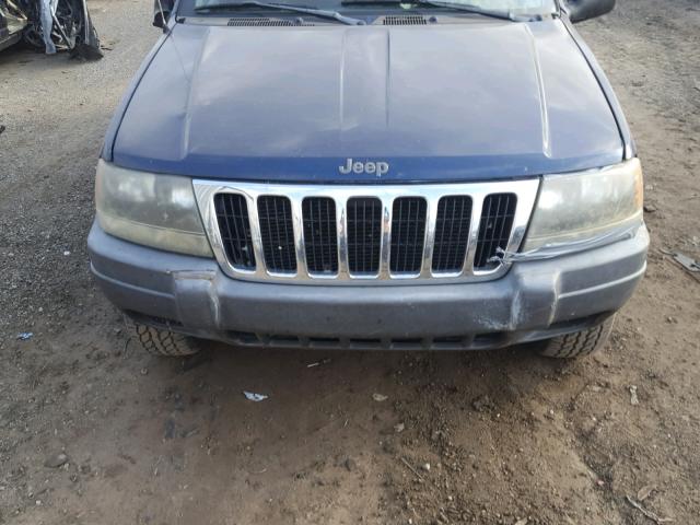 1J4GW48S22C285290 - 2002 JEEP GRAND CHER BLUE photo 7