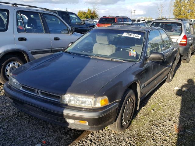 1HGLB7257MA066474 - 1991 HONDA ACCORD BLACK photo 2