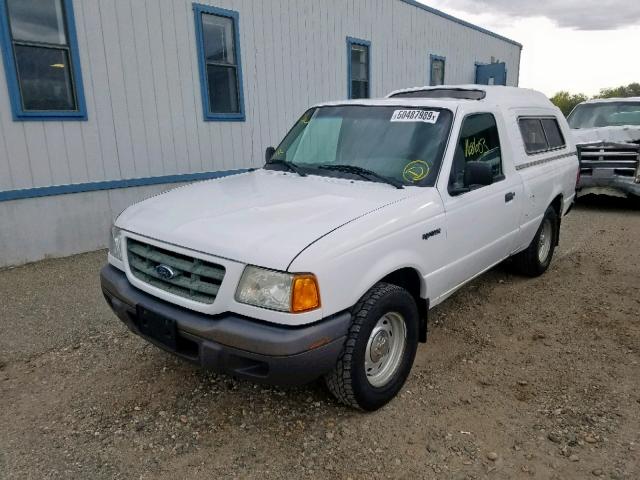 1FTYR10D42PA80723 - 2002 FORD RANGER WHITE photo 2