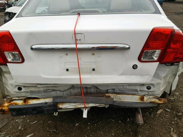 2HGES26793H588661 - 2003 HONDA CIVIC EX WHITE photo 9