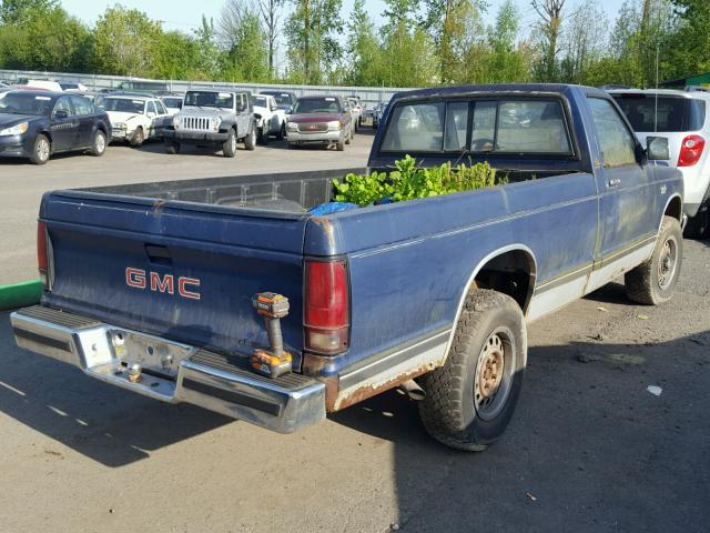 1GTCT14B2E8504435 - 1984 GMC S TRUCK S1 BLUE photo 4