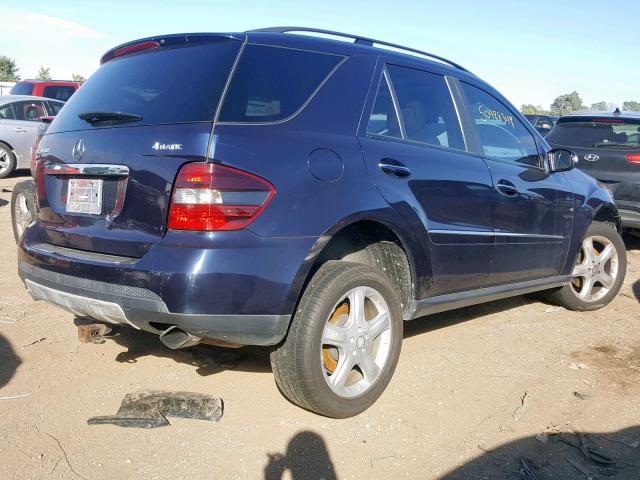 4JGBB22E98A324573 - 2008 MERCEDES-BENZ ML 320 CDI BLUE photo 4