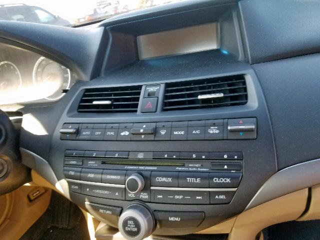 1HGCS22848A006364 - 2008 HONDA ACCORD EXL BLUE photo 9