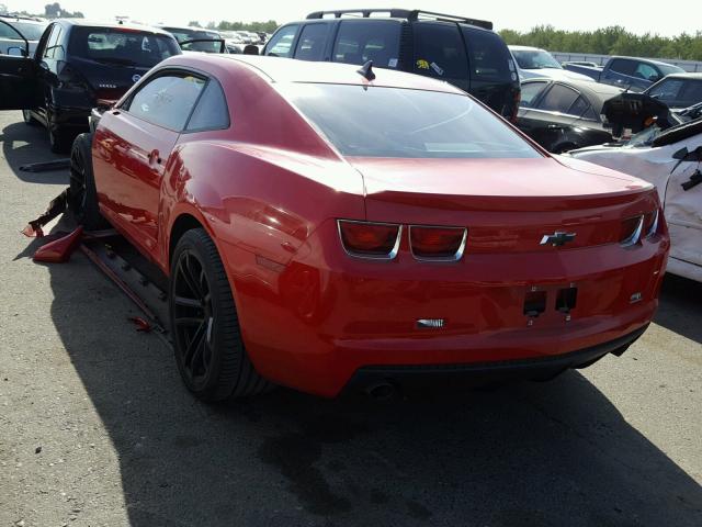 2G1FA1E37D9145959 - 2013 CHEVROLET CAMARO LS RED photo 3