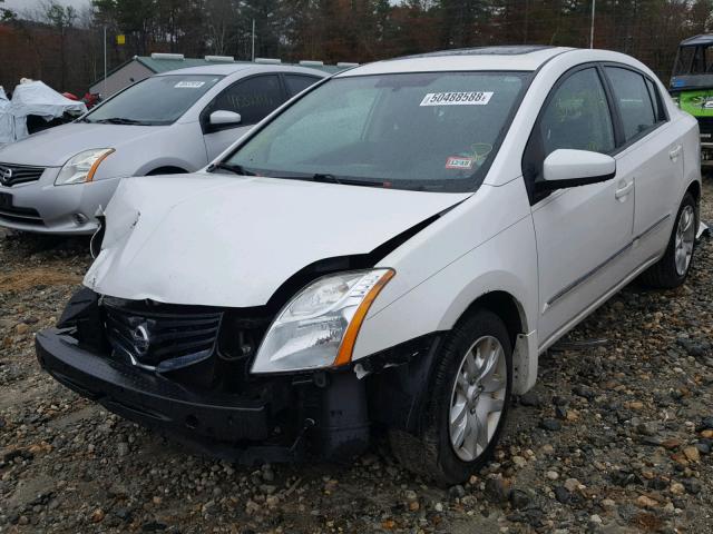 3N1AB6AP3BL732063 - 2011 NISSAN SENTRA 2.0 WHITE photo 2