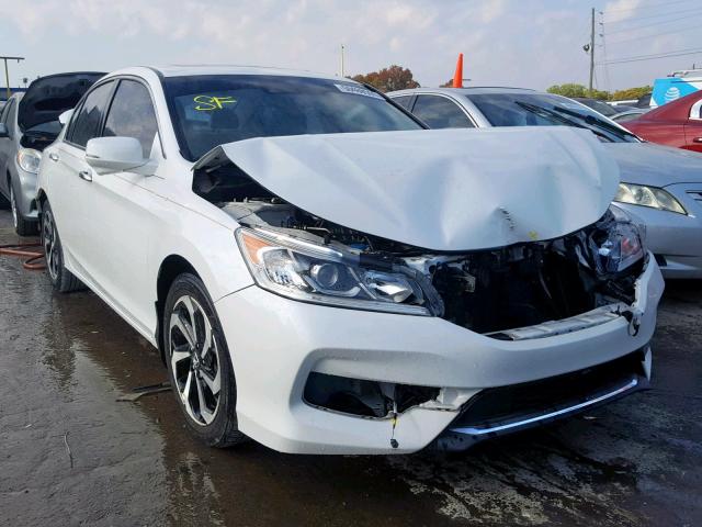 1HGCR2F97GA237563 - 2016 HONDA ACCORD EXL WHITE photo 1