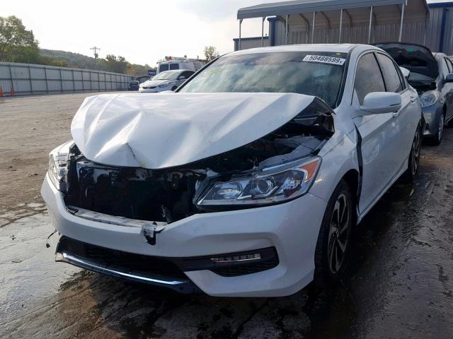 1HGCR2F97GA237563 - 2016 HONDA ACCORD EXL WHITE photo 2