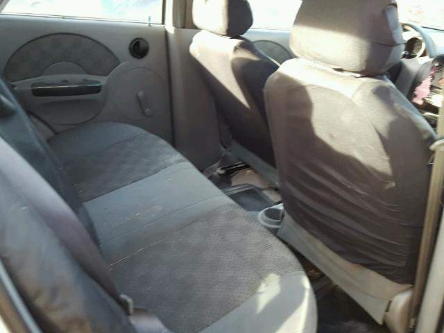 KL1TD52645B469482 - 2005 CHEVROLET AVEO BASE Күміс фото 6