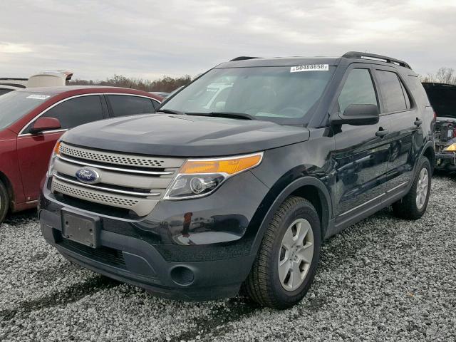 1FM5K8B89EGC54639 - 2014 FORD EXPLORER BLACK photo 2