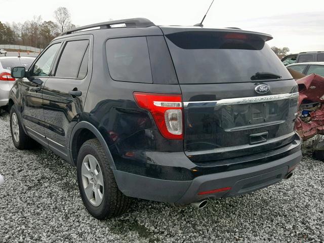 1FM5K8B89EGC54639 - 2014 FORD EXPLORER BLACK photo 3