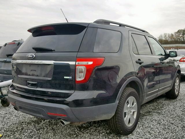 1FM5K8B89EGC54639 - 2014 FORD EXPLORER BLACK photo 4