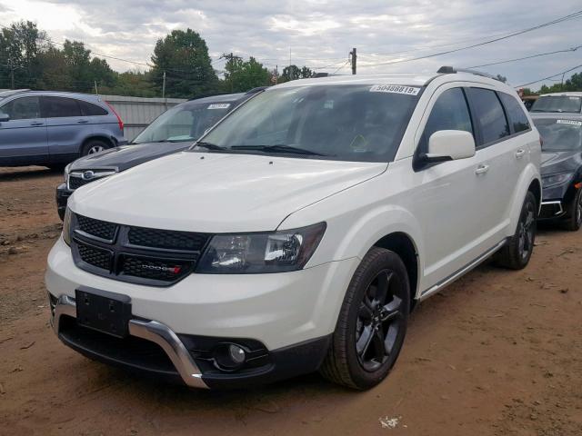 3C4PDCGG3JT379524 - 2018 DODGE JOURNEY CR WHITE photo 2