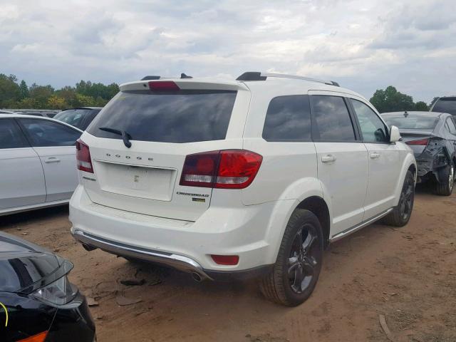 3C4PDCGG3JT379524 - 2018 DODGE JOURNEY CR WHITE photo 4