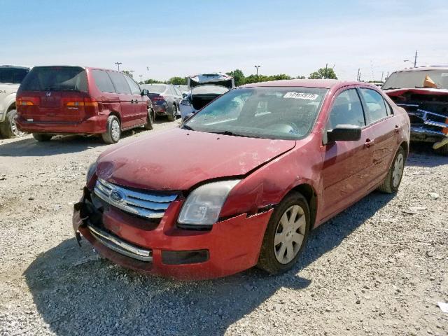 3FAHP06Z67R241677 - 2007 FORD FUSION S RED photo 2