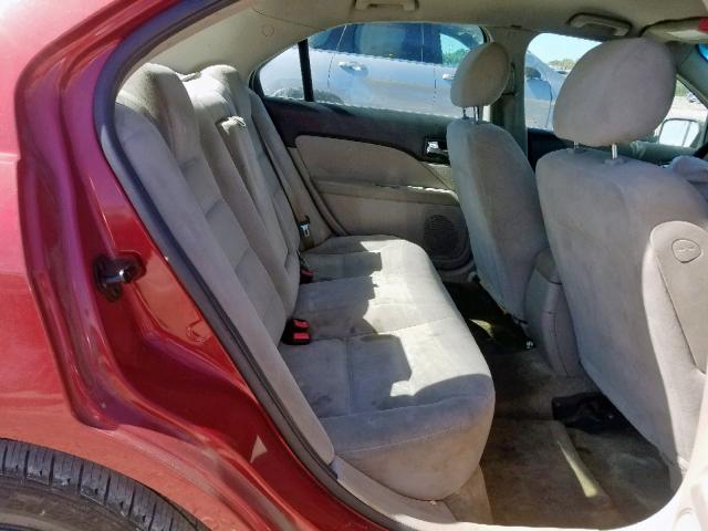 3FAHP06Z67R241677 - 2007 FORD FUSION S RED photo 6