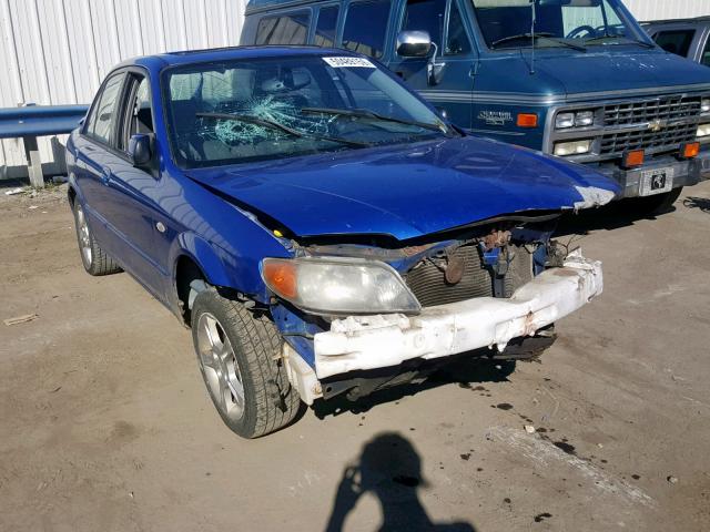 JM1BJ225530128006 - 2003 MAZDA PROTEGE DX BLUE photo 1